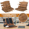 TESLYAR Gifts for Man Natural Walnut Wood Phone Docking Station Phone Key Holder Wallet Stand Watch Organizer Men Husband Wife Anniversary Dad Birthday Nightstand Purse Father Graduation