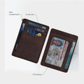 RFID Front Pocket Slim Wallets- Genuine Leather Handmade Minimalist Credit Card Holder By Clifton Heritage