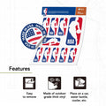 Autocollant du logo principal de la NBA Desert Cactus, autocollant en vinyle sous licence officielle, feuille de scrapbooking officielle pour ordinateur portable, bouteille d'eau, voiture (type 3-1)