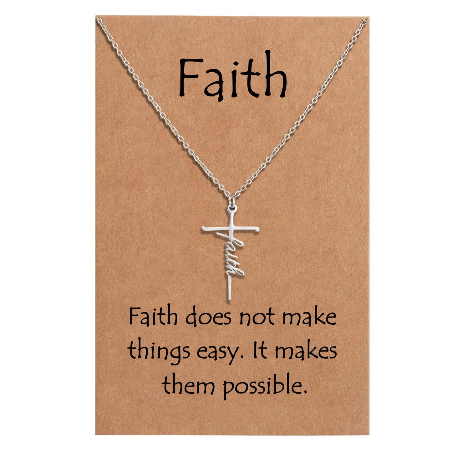 RAYSTAR Gifts for Women Faith Cross Necklace for Women Christian Jewelry Necklace Birthday Gifts for Women Mom Wife