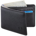 Gostwo Slim Wallet for Men Minimalist Leather ID Window Front Pocket Bifold Wallet