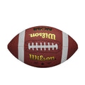 Balón de fútbol compuesto Wilson NCAA, tamaño PeeWee, marrón