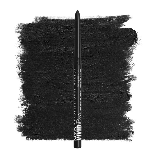 NYX PROFESSIONAL MAKEUP Mechanical Eye Pencil,Vivid Rich Mechanical, Creamy Retractable Eyeliner - Always Onyx, Black Eyeliner