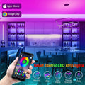 REEMEER Led Lights 100ft(2 Rolls of 50ft) Smart APP Control Music Sync Led Strip Lights RGB Color Changing Led Lights Strips with Remote Led Lights for Bedroom Kitchen and Party