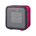 Amazon Basics Ceramic Space Heater, Mini Heater for Office Desk, Portable Tent Heater for Camping (Indoor Use), 500 W, With Tip-Over Protection, Lightweight (1.4 LBS), Pink, 5.9 x 3.2 x 6 inches