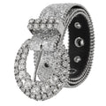 Ceinture western à strass pour femme Mealah Ceinture Bling-Cowboy - Ceintures Cowgirl à boucle en diamant scintillant Ceinture à paillettes pour 28-38''