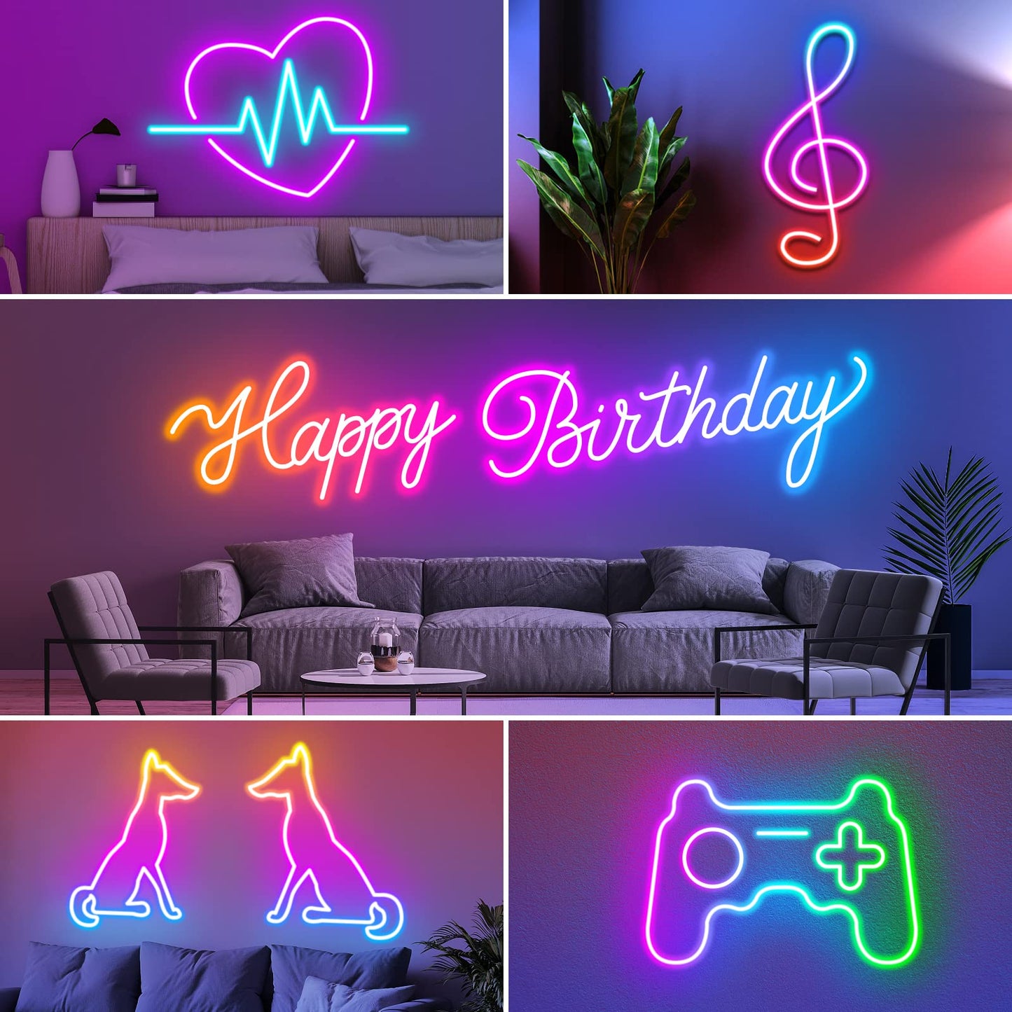 20Ft Neon Rope Lights,Flexible Led Rope Lights Control with App/Remote,Multiple Modes Rope Lights,IP65 Outdoor RGB Led Neon Lights Waterproof,Music Sync Gaming Led Neon Light Strip for Bedroom Decor