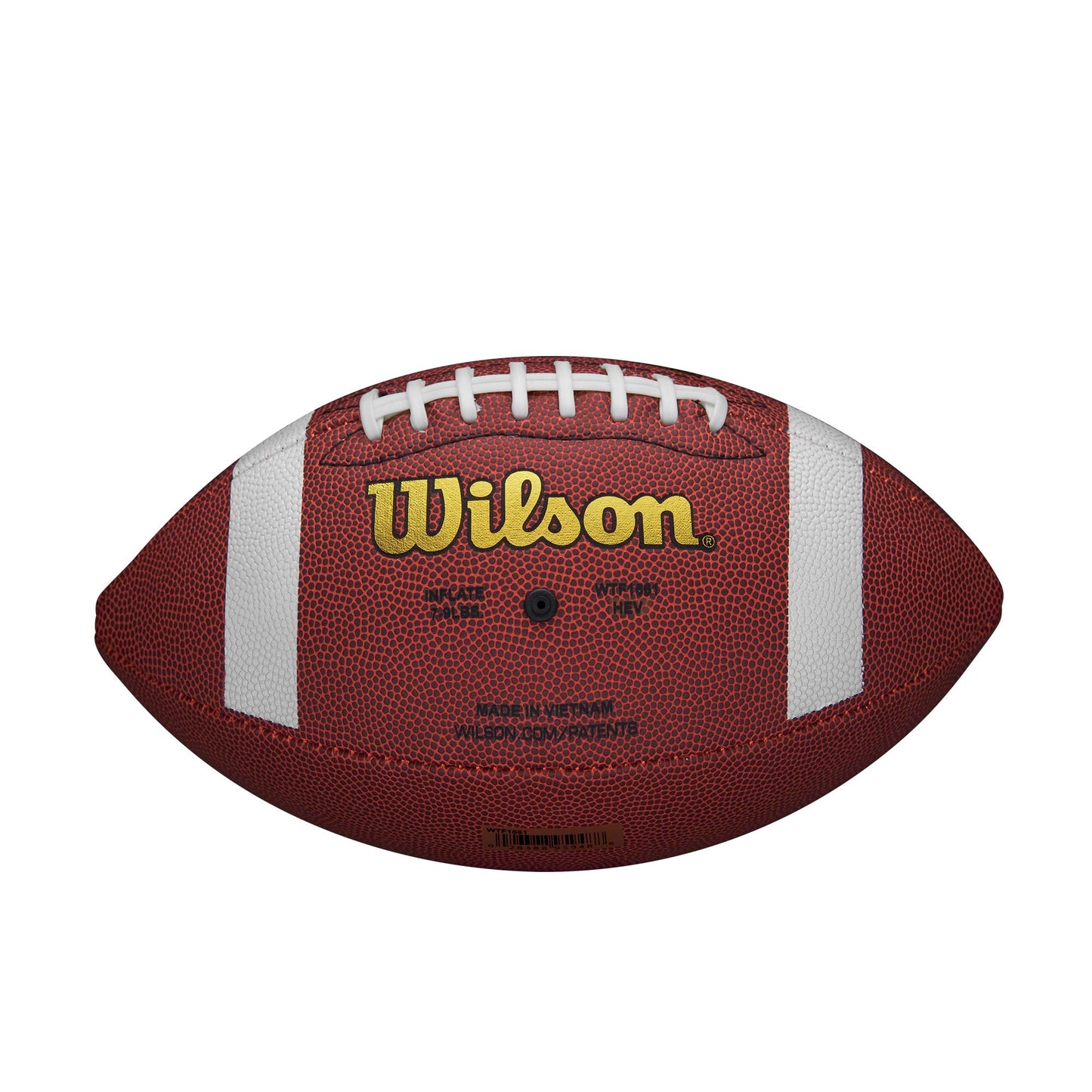 Balón de fútbol compuesto Wilson NCAA, tamaño PeeWee, marrón