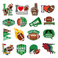 192Pcs Football Stickers, Football Sticker Football PVC Waterproof Stickers with 32 Patterns Football Motivation Self-Adhesive Decal Football Stickers for Water Bottles Sport Football Lover