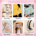 Yuanchu 2 Pcs Cute Phone Charms, Aesthetic Bowkont Mobile Phone Charms Strap Heart Cellphone Charm Lanyard for Women Keychain Backpack Wallet Camera Pendants Decor