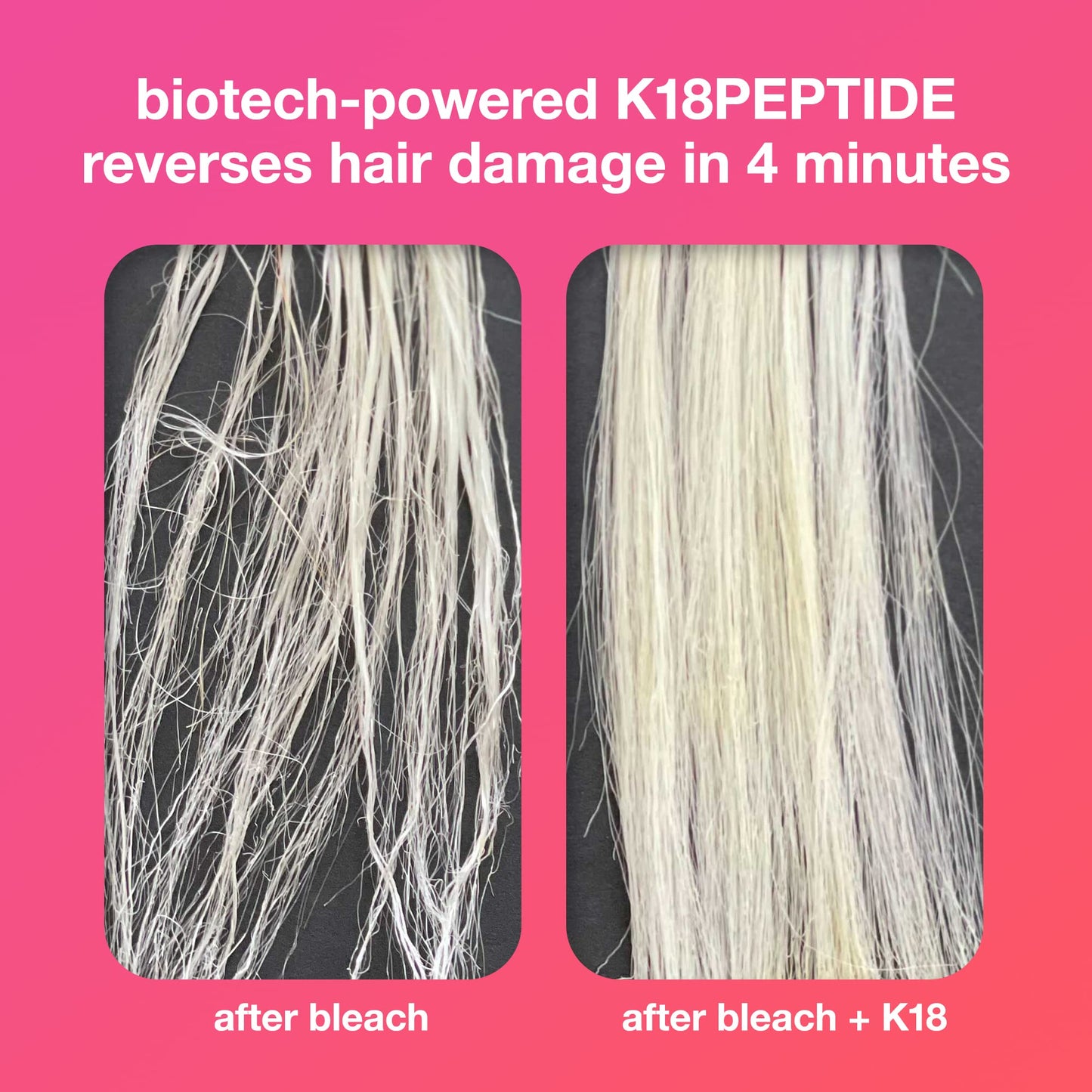 K18 Mini Leave-In Molecular Hair Mask, Repairs Dry or Damaged Hair, Reverse Hair Damage from Bleach, Color, Chemical Services & Heat