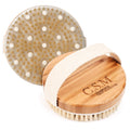 CSM Dry Body Brush - Natural Bristle Exfoliating Brush for Skin Renewal, Lymphatic Support and Circulation Boost - Sustainable Choice Dry Brushing Tool for Gentle Detox, Spa-Like Exfoliation