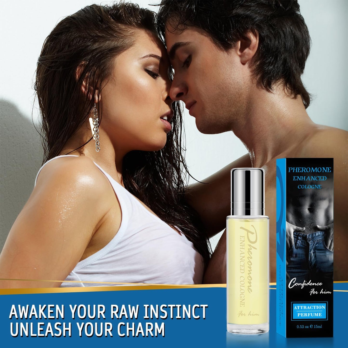 Flywrun Pheromone Cologne for Men to Attract Women - Long-Lasting Scen Cologne for Men - Enhanced Confidence & Attraction Pheromone Infused Perfume for Men - Pheromone Mens Cologne - 15 mL