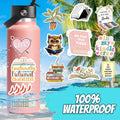 100 PCS Book Stickers for Kindle, Bookish Sticker Pack for IPAD, Laptop, Ebook Readers Cute Booktok Vinyl Decals Water Bottle Girls Holographic Waterproof Smut Romance