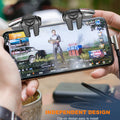 Controlador de teléfono móvil ACEDAYS para Android y iPhone, controlador de juego de 6 gatillos compatible con PUBG Mobile/Knives Out/Call of Duty Mobile, gatillos de teléfono para juegos con disparo y puntería sensibles