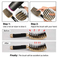 Boar Hair Brushes 2 Pack, Suitable for Men, Women & Kids’ Long Curly Wet or Dry Hair, HIPPIH Hairbrush for Thick Hair Can Adds Shine and Makes Hair Smooth