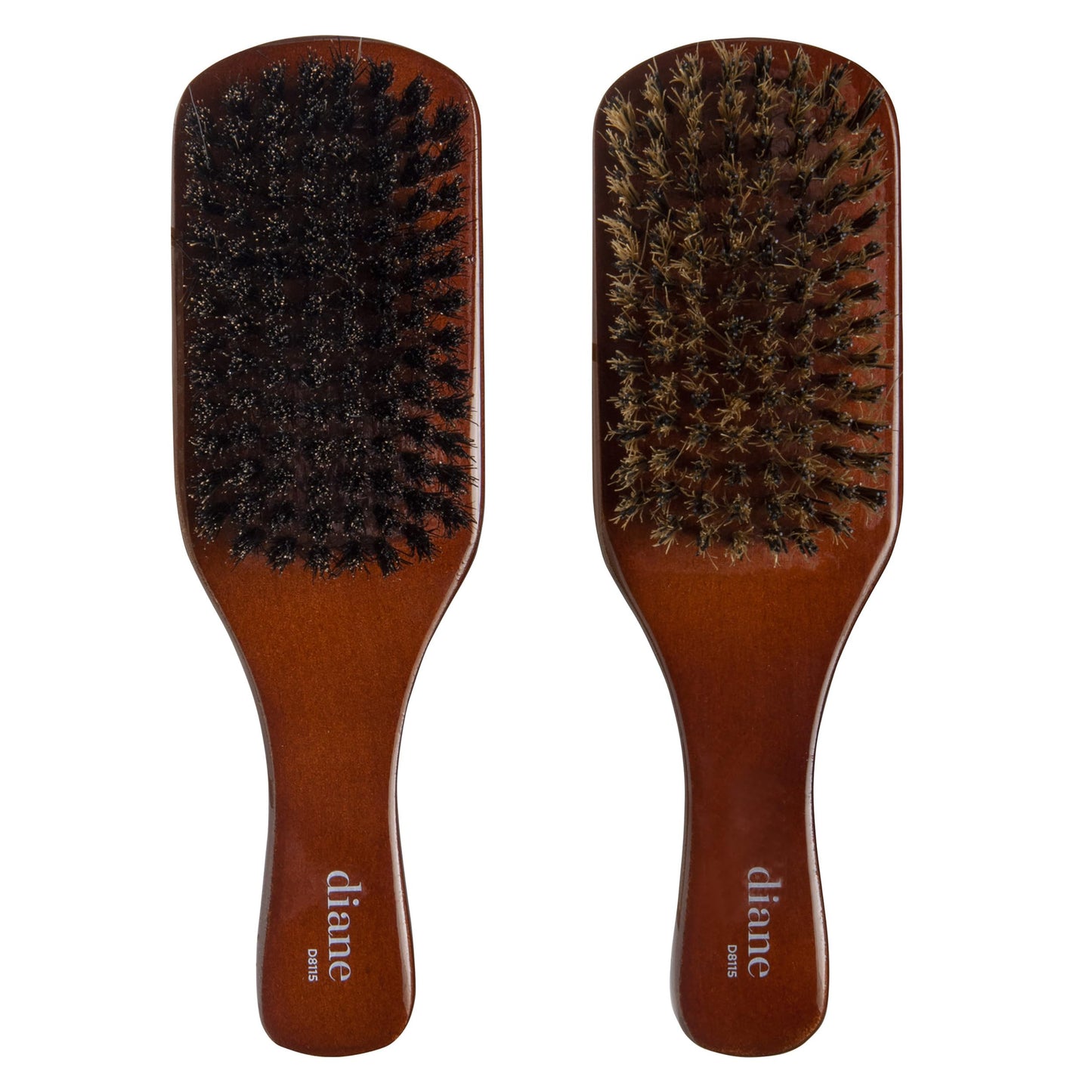 Diane Premium 100% Boar Bristle 2-Sided Club Brush for Men and Barbers, Medium and Firm Bristles for Thick Coarse Hair, Detangling, Smoothing