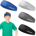 4 Pcs Football Sports Fan Headband Basketball Hair Bands Baseball Gear Gym Workout Sweatbands Running Yoga Athletic Bandana