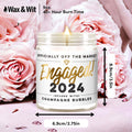 Wax & Wit 2024 Engagement Candles Gifts for Couples - Bridal Shower Gifts for Bride Gifts - Bachelorette Gifts for Bride to Be Gifts - Engagement Gifts for Her - Gifts for Newly Engaged Couples, 9oz