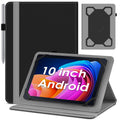 DETUOSI Universal 10 Inch Tablet Case,10.1 Inch Android Tablet Case, Protective Folio Stand Android Case for 9.6-10.5 Inch Tablet, PU Leather Tablet Cover for 10.1 Inch Tablet Android