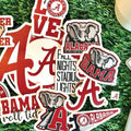 Alabama Crimson Tide Stickers and Decals (14 Pieces) Large, Medium and Small Size Sticker Bundle for Car Window Water Bottle Phone Roll Tide Gift for Men and Women Football Fans (Alabama Crimson Tide)