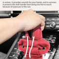 Gear Shift Hoodie,Car Decor Car Gear Shift Cover,Gear Shift Knob Cover Gear Shift Hoodie Cover, Car Shift Knob Hoodie,Fashionable Hoodie Shift Knob Protector Car Accessories for Women (Red)