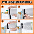 Outdoor Faucet Covers for Winter, 11.8" H X 7.8" W Hose Covers for Winter, Outside Waterproof Insulated Spigot Freeze Protection with Thickened 420d Oxford Fabric and Aluminum Foil Fabric (2pcs)