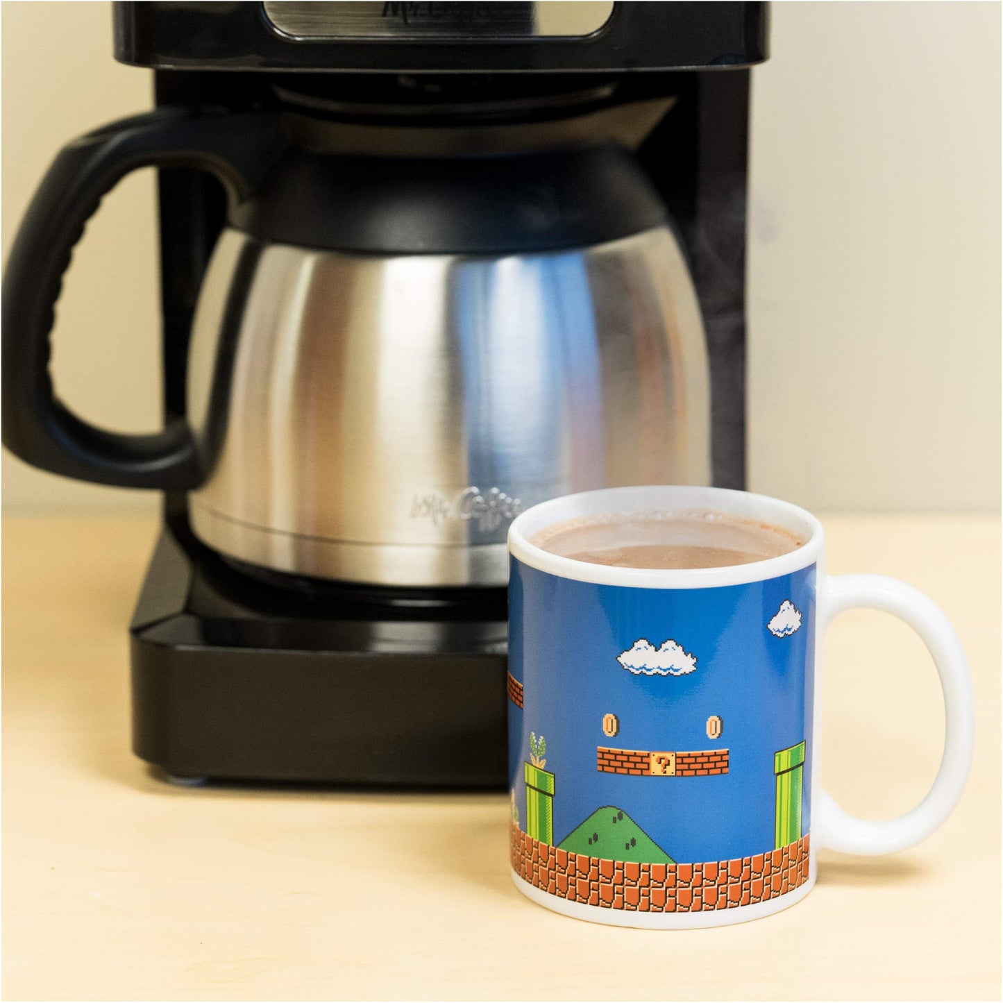 Paladone Super Mario Brothers Heat Changing Ceramic Coffee Mug - Collectors Edition