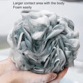 MTDLYICE Loofah Sponge, XXL Large Loofah 100g 4 Pack, Bath Sponge Soft Mesh Shower Loofah for Men, Body Scrub, Shower Pouf Bath Accessories, for Body Wash, Soap (Blue Gray)