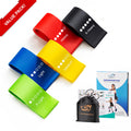 Bandes d'exercice Fit Simplify Resistance Loop avec guide d'instructions et sac de transport, lot de 5