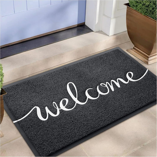 Tapis de bienvenue amusant EARTHALL, paillasson d'entrée pour entrée extérieure, paillasson d'entrée extérieur/intérieur, tapis d'entrée intérieur, décoration de porche extérieur 30"x17.5"