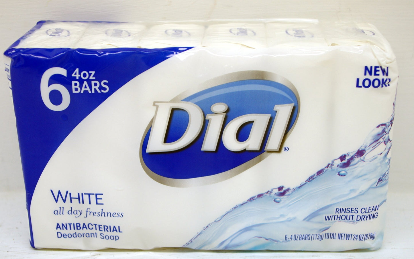 Dial White Antibacterial Soap, 4-Ounces Bars, 6 Count