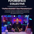 POCOCO Proyector Galaxy Star para dormitorio con discos de película óptica reemplazables, proyector de luz nocturna planetaria para el hogar con luz suave de alta definición para relajarse, estudiar y meditar, regalos para aliviar el estrés