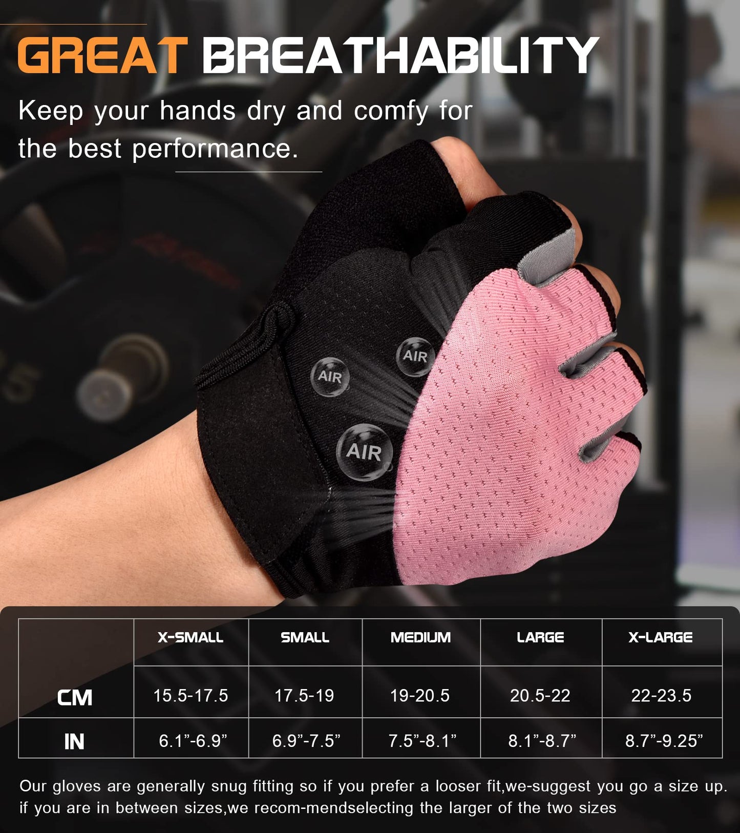 Gants de sport sunnex, gants d'entraînement, gants sans doigts pour l'haltérophilie, gants de fitness légers et respirants, gants de sport pour l'entraînement, l'haltérophilie, le cyclisme, l'escalade, l'aviron