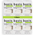 Basis Sensitive Skin Bar Soap for Body, Hands and Face, Unscented Soap Bar for Sensitive Skin with Chamomile and Aloe Vera, Bar Soap Bulk Pack, 4 Oz Bar, Pack of 6