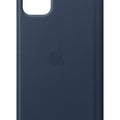 Funda tipo libro de cuero para iPhone 11 Pro Max de Apple, color azul marino, ajuste fino, compatible con carga inalámbrica