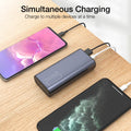 TOZO PB3 Portable Charger 10000mAh One of The Lightest and Slimmest Fast Power Bank 18W PD High-Speed Charging Battery Pack with USB-C Input/Output for iPhone,Samsung and More Gray