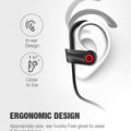 Otium Bluetooth Earbuds Wireless Headphones Bluetooth Headphones, Sports Earbuds, IPX7 Waterproof Stereo Earphones for Gym Running 15 Hours Playtime Sound Isolation Headsets,Black