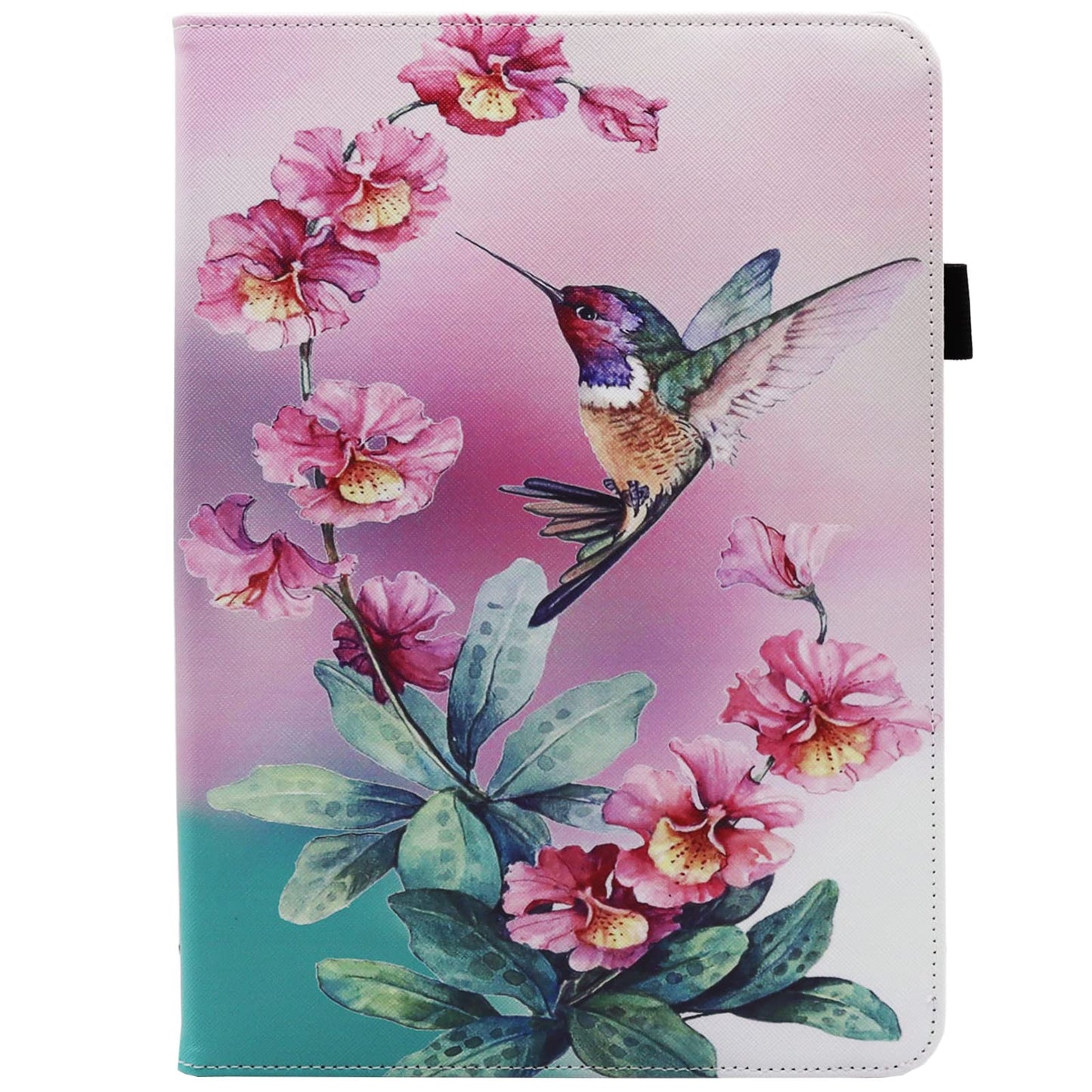 Universal 10 10.1 Inch Android Tablet Case, Dluggs PU Leather 360 Degree Rotating Multi-Angle Viewing Stand Case Cover for 10 10.1 and All 9.5-10.5 Inch Tablet, Bird