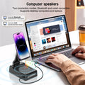 Kingamei Birthday Gifts for Him Men,Portable Mens Gifts Cell Phone Stand with Wireless Multifunctional Bluetooth Speaker and Anti-Slip Base HD Surround Sound,Unique Valentines Day Gifts for Mens