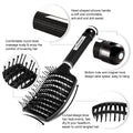 Hair Brush, Professional Curved Vented Brush for Faster Blow Drying for Women, Men, Paddle Detangling Brush for Wet Dry Curly Thick Straight Hair