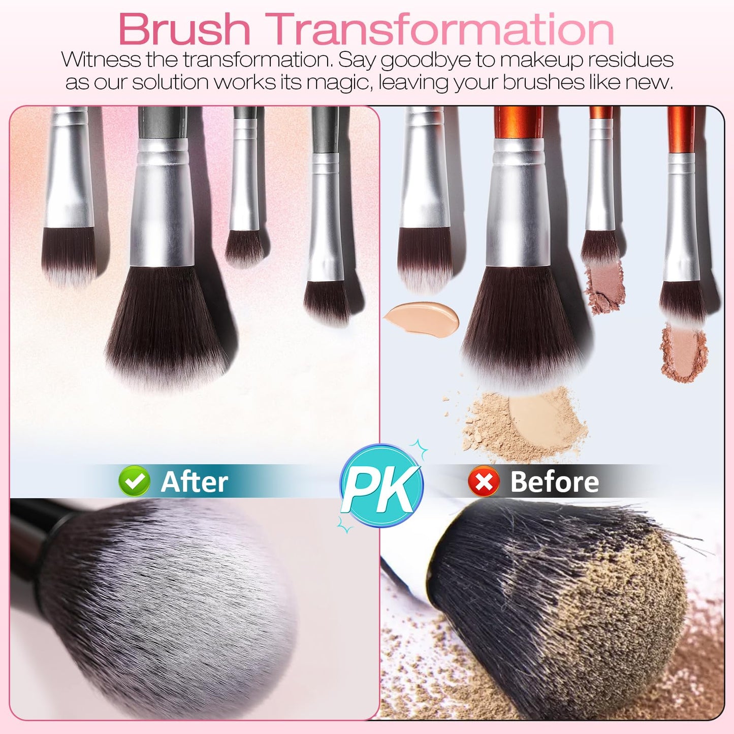 Norate Makeup Brush Cleaner, Make Up Brush Cleansers Solution, Makeup Cleaner for Makeup Brushes, Beauty Sponge, Powder Puff, Deep Clean Brush Shampoo, Gentle Formula Cruelty Free 5.3 FL.OZ