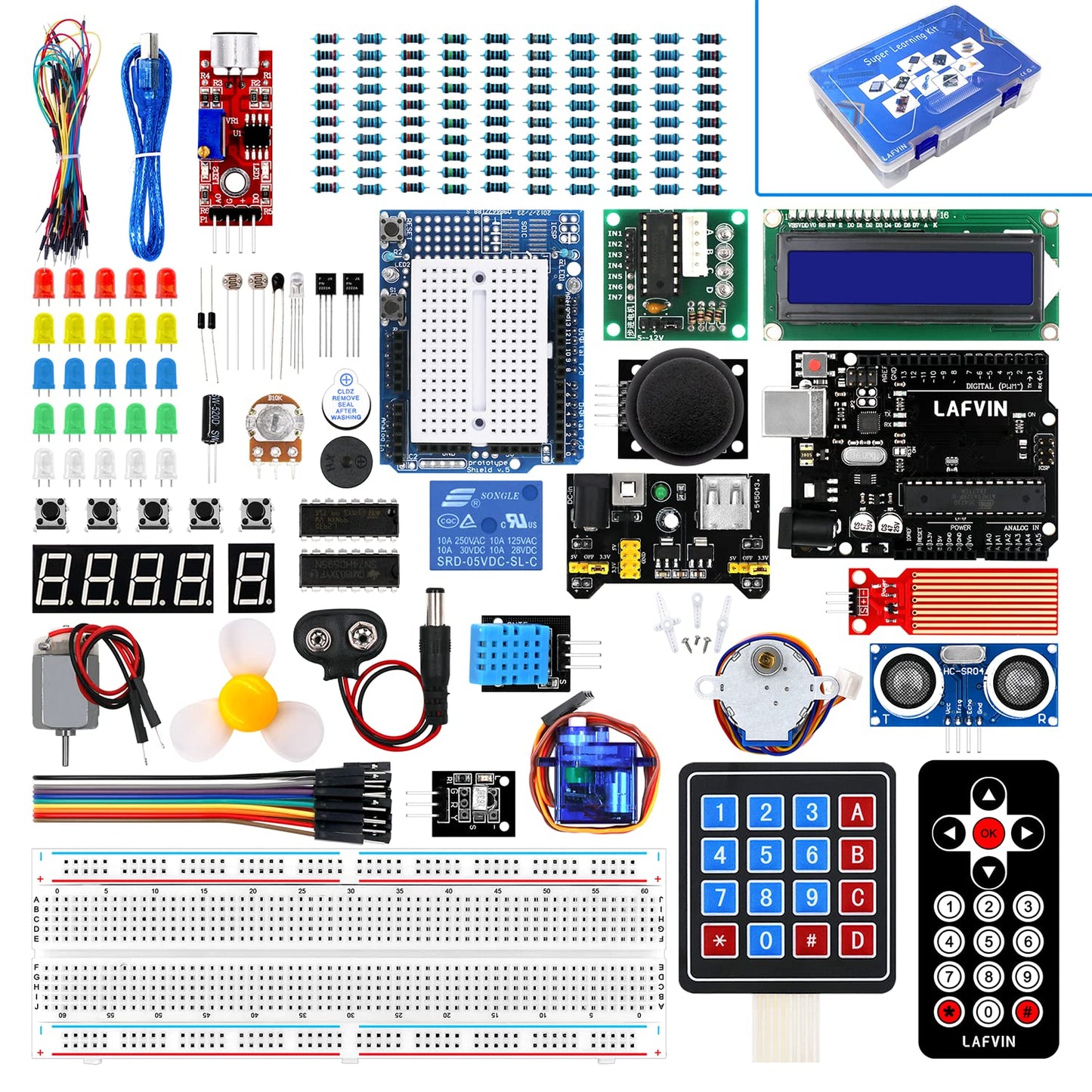 LAFVIN Project Super Starter Kit for R3 Mega2560 Mega328 Nano with Tutorial Compatible with Arduino IDE