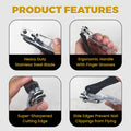 EZ Grip 360 Degree Rotary Stainless Steel Sharp Blade Fingernail Toenail Clipper, Trimmer and Cutter