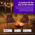 Roku Smart Home Outdoor Smart Plug - WiFi Smart Plugs Works with Alexa & Google Assistant, No Hub Required - IP64 Weather Resistance, Custom Scheduling Timer & Independent Outlets - Smart Home Product