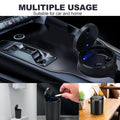 Car Ashtray with Lid and Light Smell Proof for Cup Holder Easy Clean Up Detachable Auto LED Ashtray