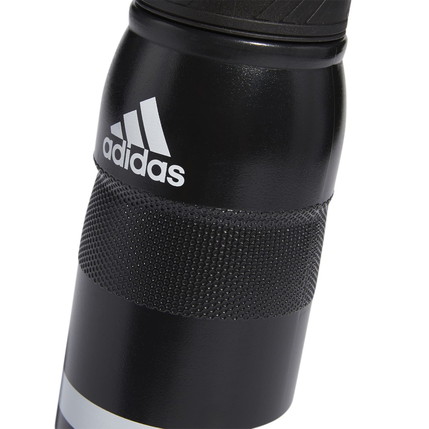 Bouteilles d'eau de sport rechargeables en plastique pour adultes unisexes adidas Stadium de 750 ml (28 oz), noir/blanc, taille unique US