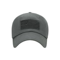 GEANBAYE Casquette de baseball à profil bas pour homme et femme avec drapeau américain Gris foncé