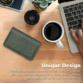 AI-DEE RFID Blocking Wallet - Minimalist Leather Business Credit Card Holder (12-Green)