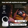 ECO-TH Indoor Pan/Tilt Home Smart Security Camera, 1080p HD Dome Camera with Speaker,2.4GHz Night Vision,Motion Detection Indoor Security Camera for Baby Monitor, Cloud & SD Card Storage